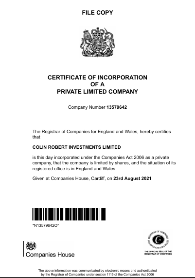Company Certificate